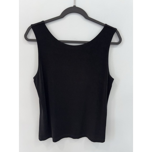Chico's Tops - Chico's Travelers Women's Black High Neck Tank Top Stretch Size 2 L Minimalist